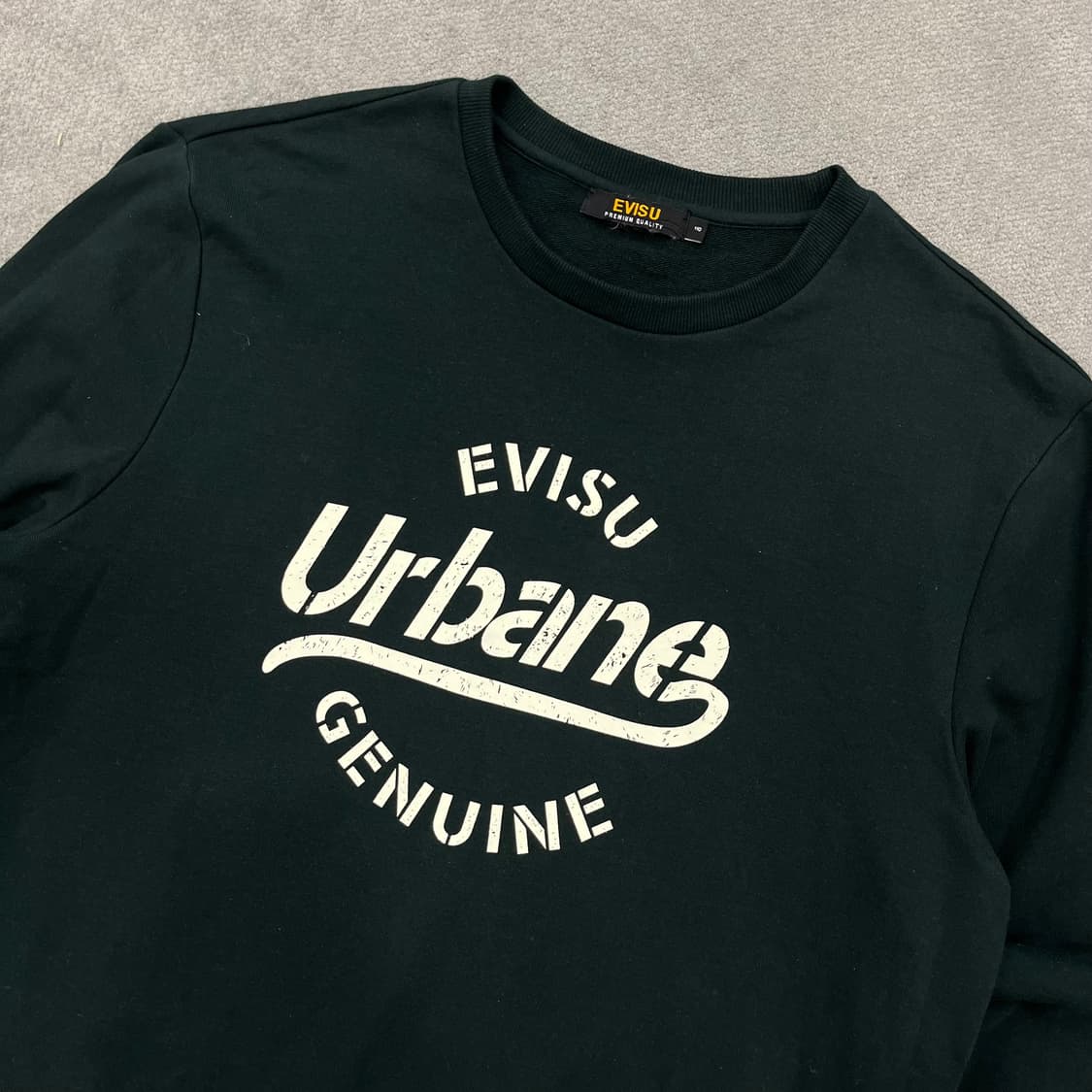 110 EVISU 에비수 그린 맨투맨 상품이미지2