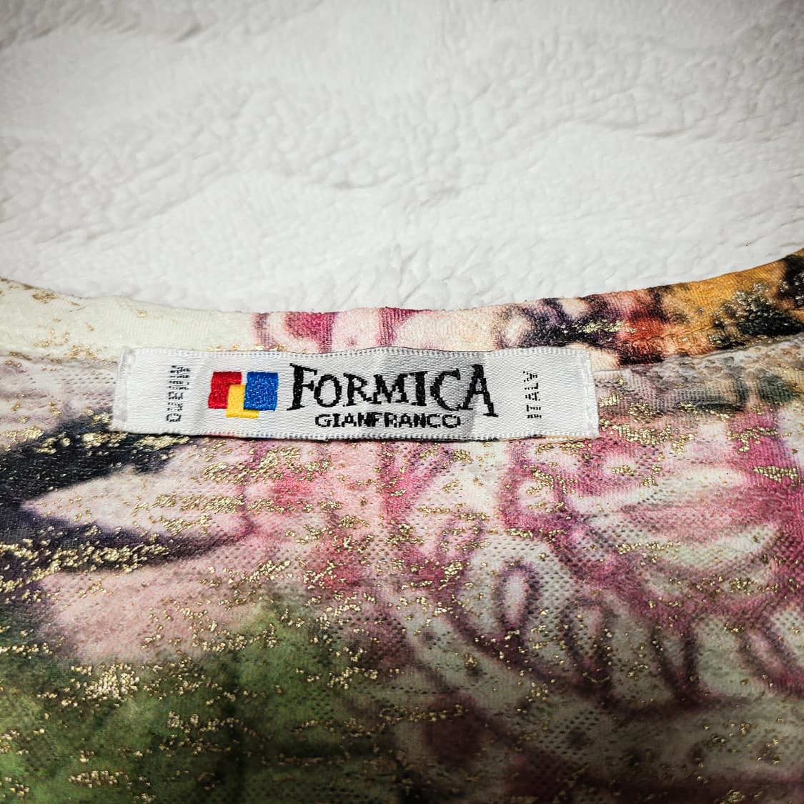 00s FORMICA Peacock Feather Glitter tee 상품이미지7