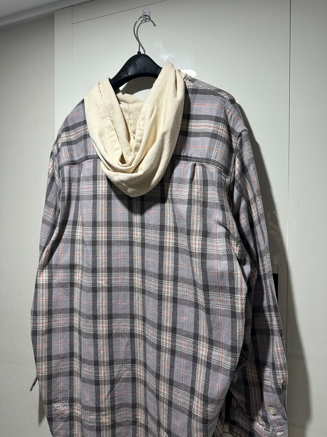 [카미야]kamiya Distressed Check ShirtHoodie 상품이미지7