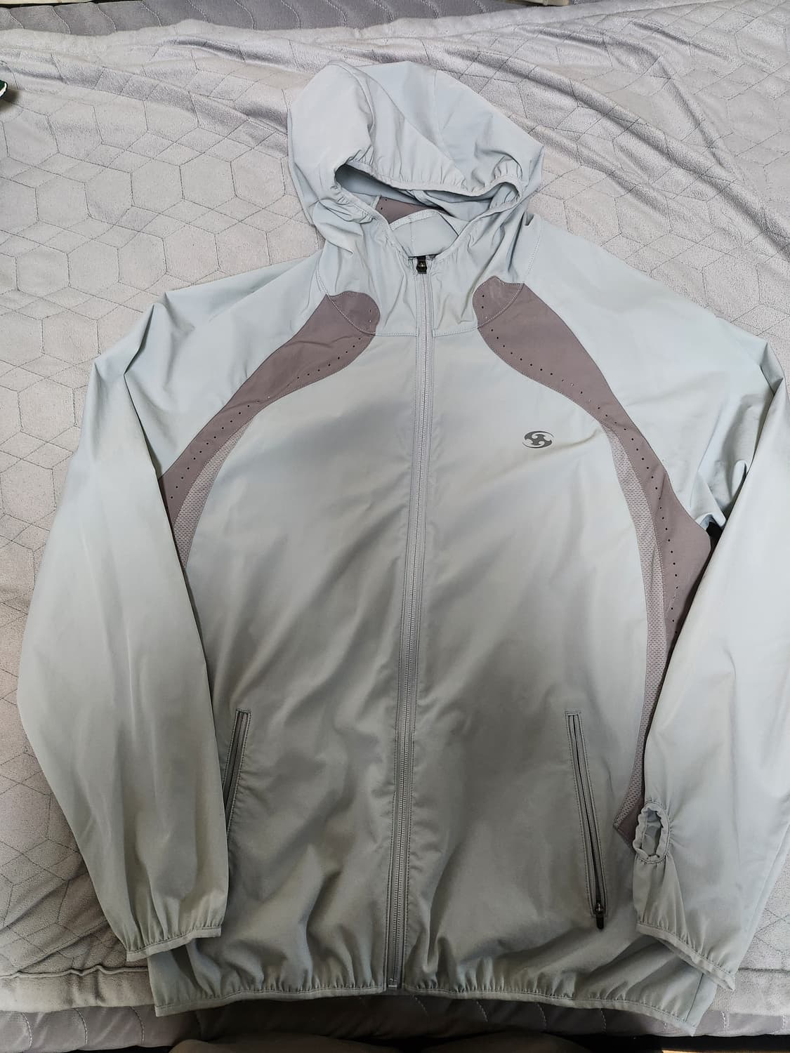 산산기어 23SS 러닝자켓 스카이블루 2사이즈 상품이미지3