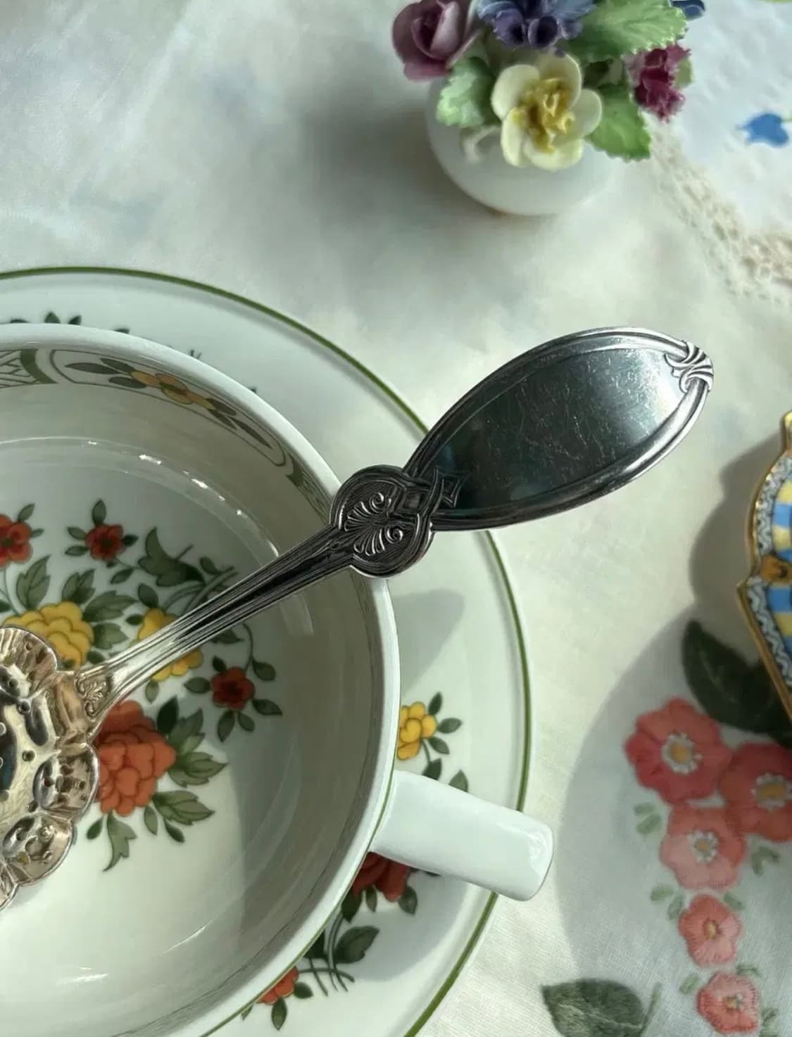 앤틱 실버플레이트 1847 ROGERS BROS 슈가 시프터 티스트레이너 상품이미지3