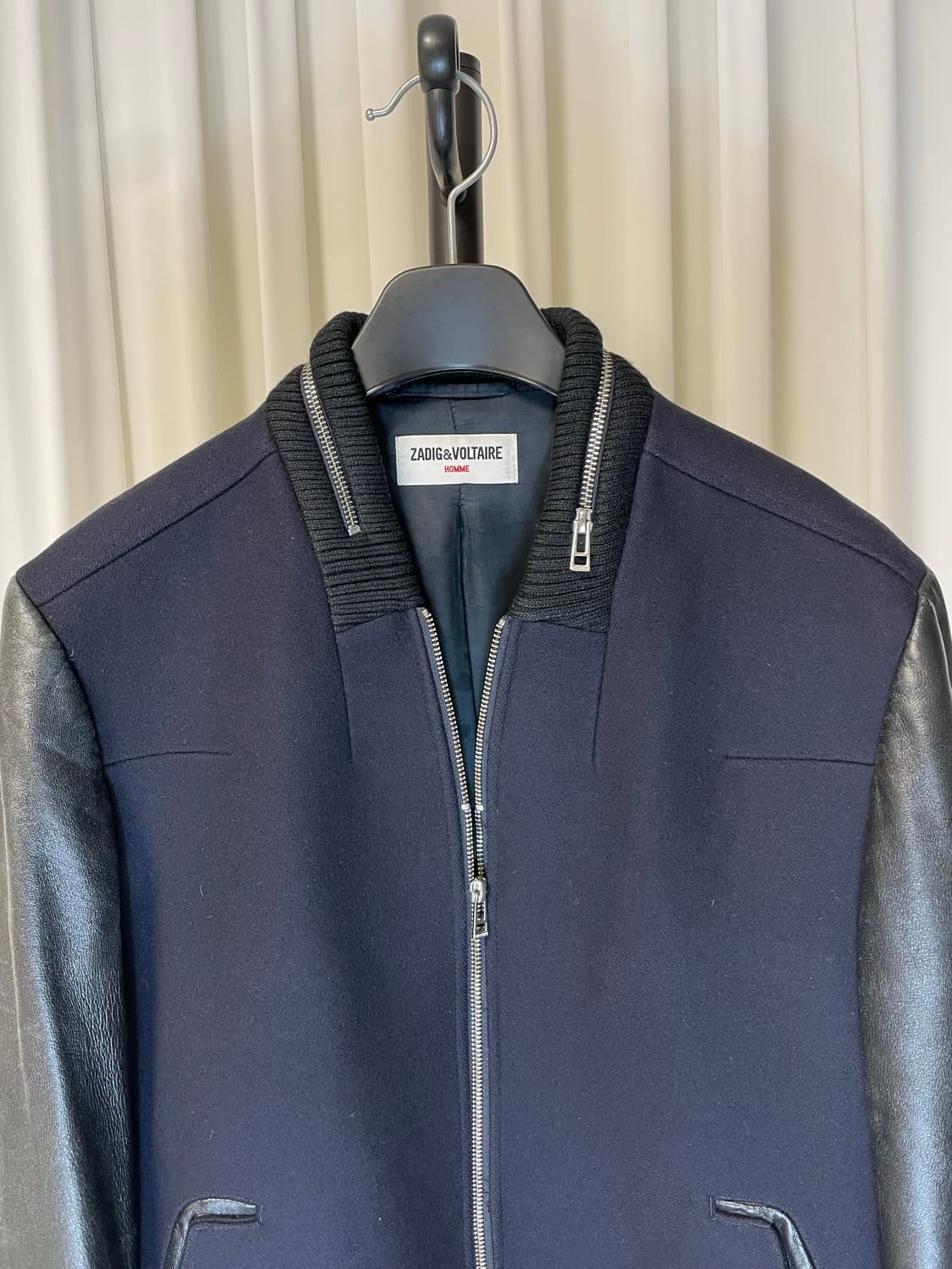 쟈딕앤볼태르 테디울 레더 스타디움 자켓 상품이미지3