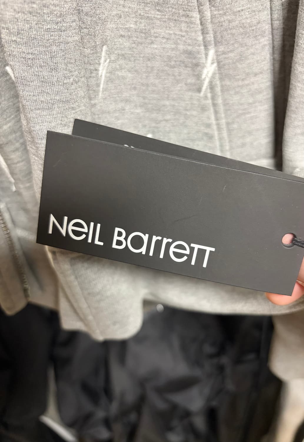 닐바렛 시그니처 스몰 번개 자수 그레이 봄버 재킷 상품이미지7