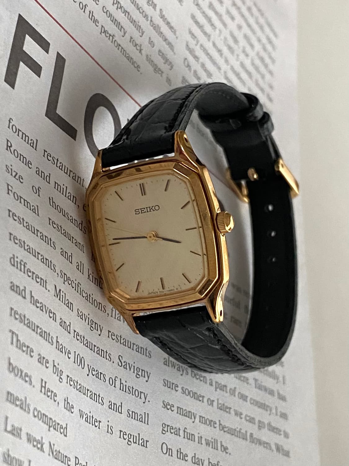 Seiko 스퀘어 골드 쿼츠 상품이미지3