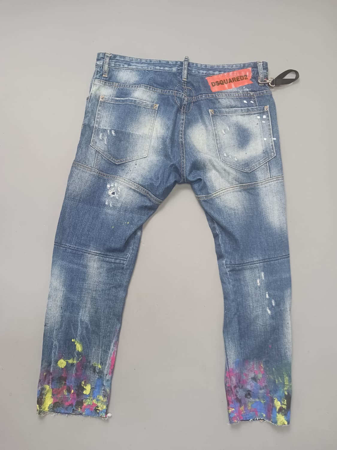 [36] 디스퀘어드2 네온로고 바이커진 청바지 상품이미지7
