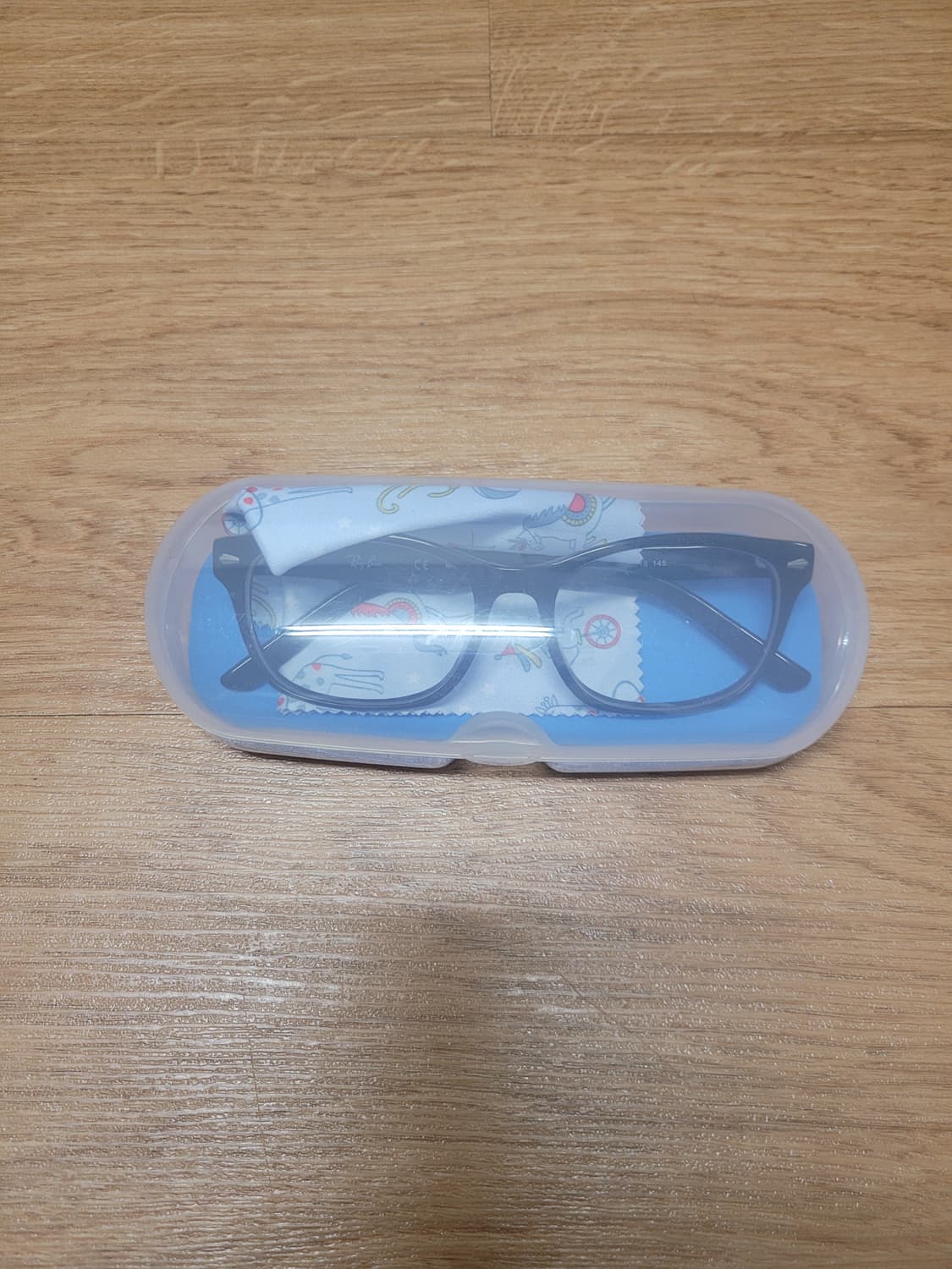 레이밴 뿔테 안경(블랙) 상품이미지4