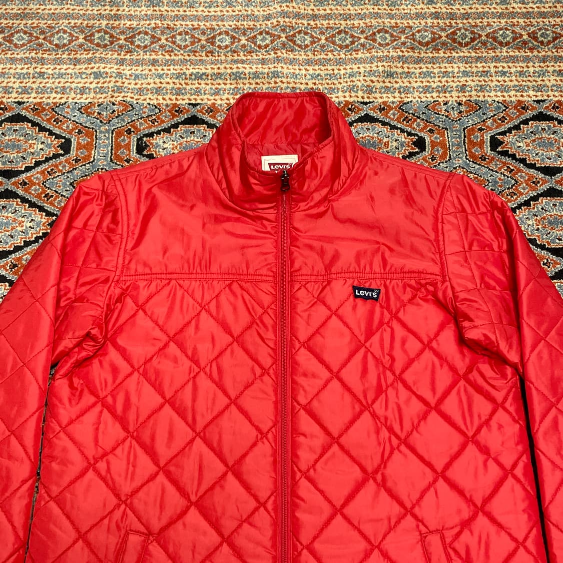 리바이스 레드 퀼팅자켓 여성L 상품이미지2