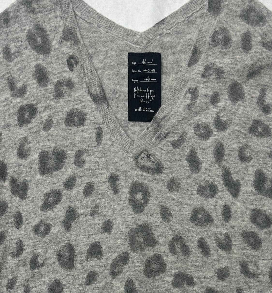 mysty woman 레오파드 니트 상품이미지3