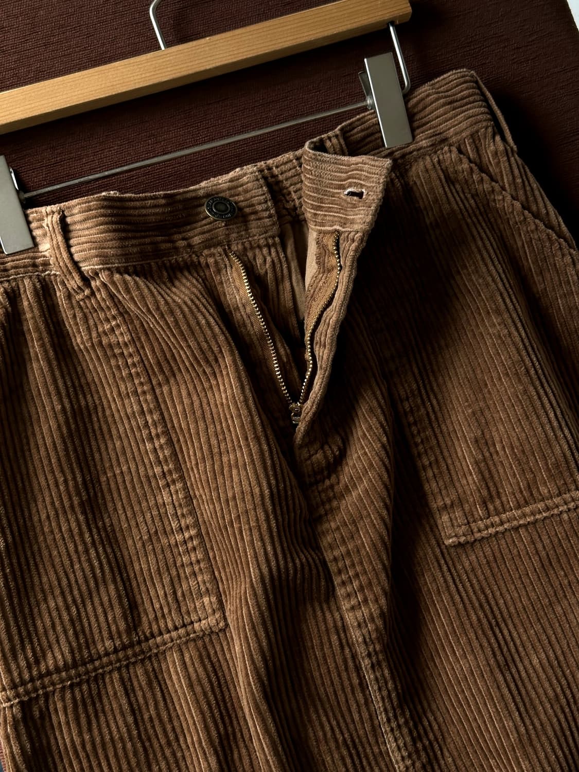 Cotton cord wide silhouette skirt 상품이미지2