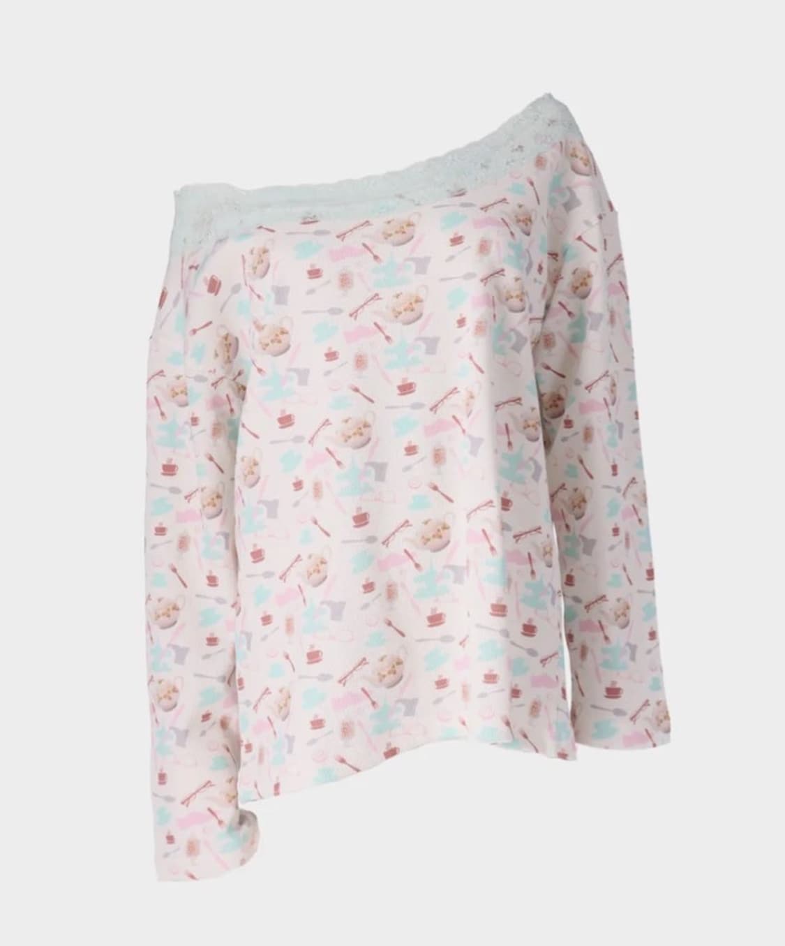 구해요 혼쿄 오프숄더 루즈탑 - 티 파티 상품이미지1