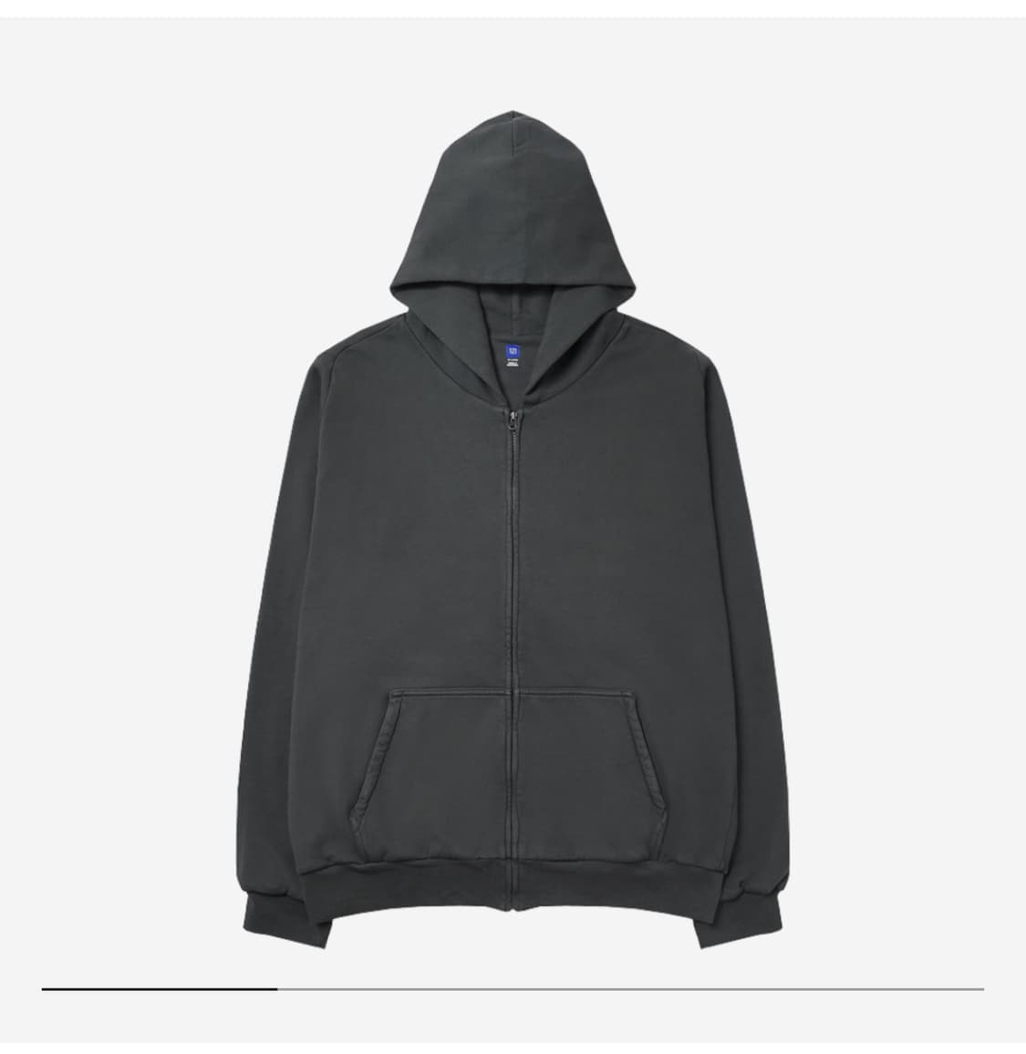 이지 갭 후디 집업 후드 다크 그레이 L 상품이미지1