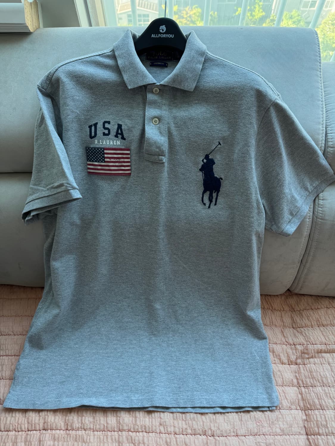 L 폴로 랄프로렌 빅포니 USA 성조기 패치 반팔티 상품이미지1