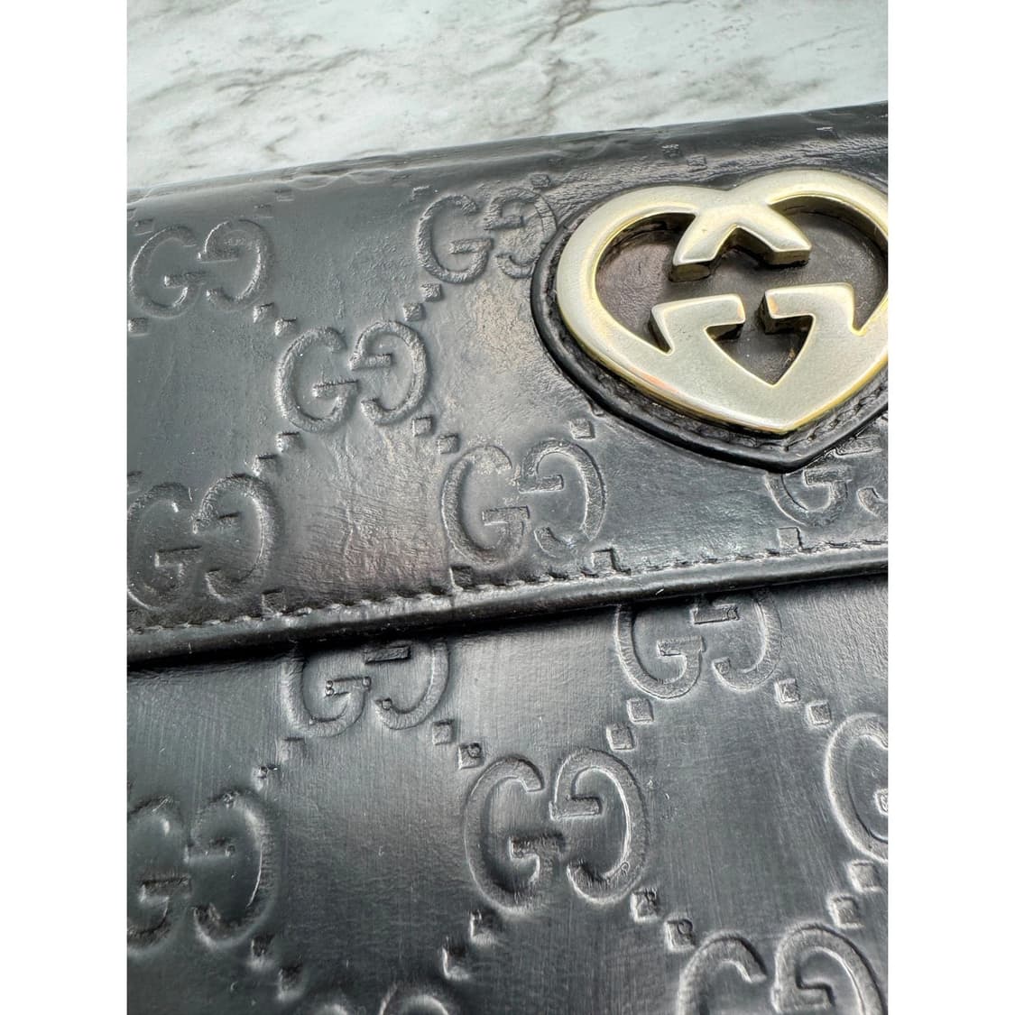 구찌 지갑 Gucci Guccissima GG Heart Bifold 상품이미지7
