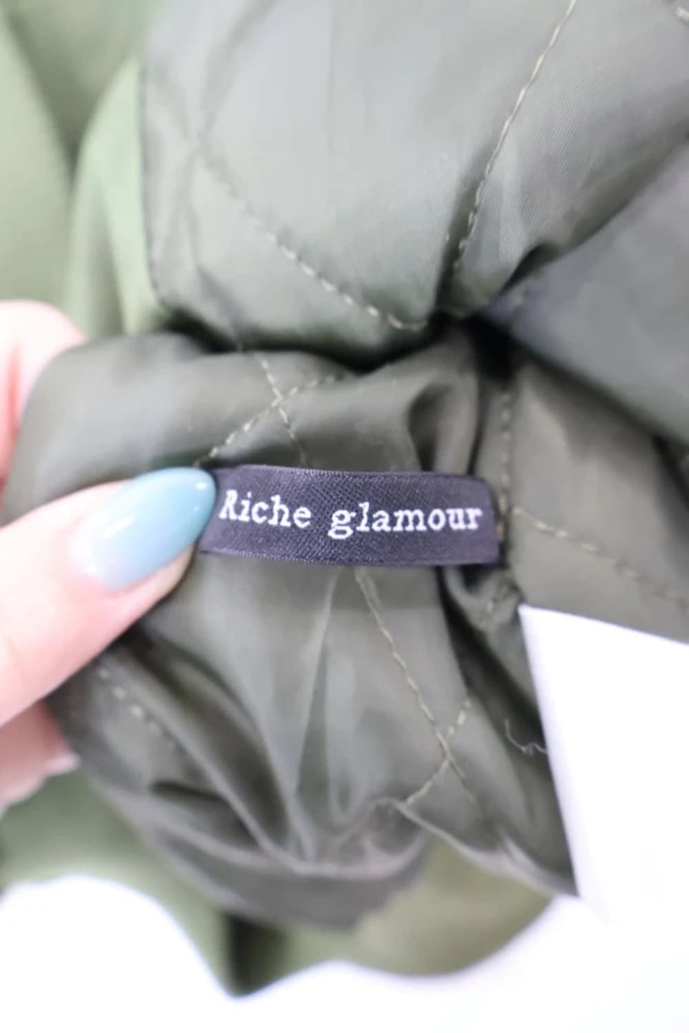 Riche Glamour Olive MA-1 Bomber Jacket 상품이미지5