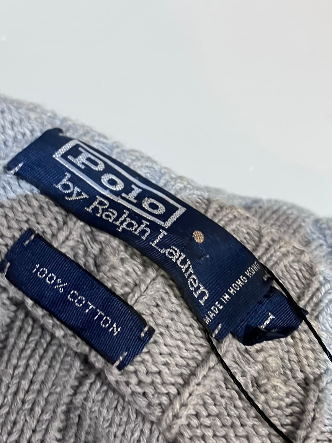 폴로 랄프로렌 브이넥 꽈배기 니트 그레이 L  #csz4160 상품이미지4