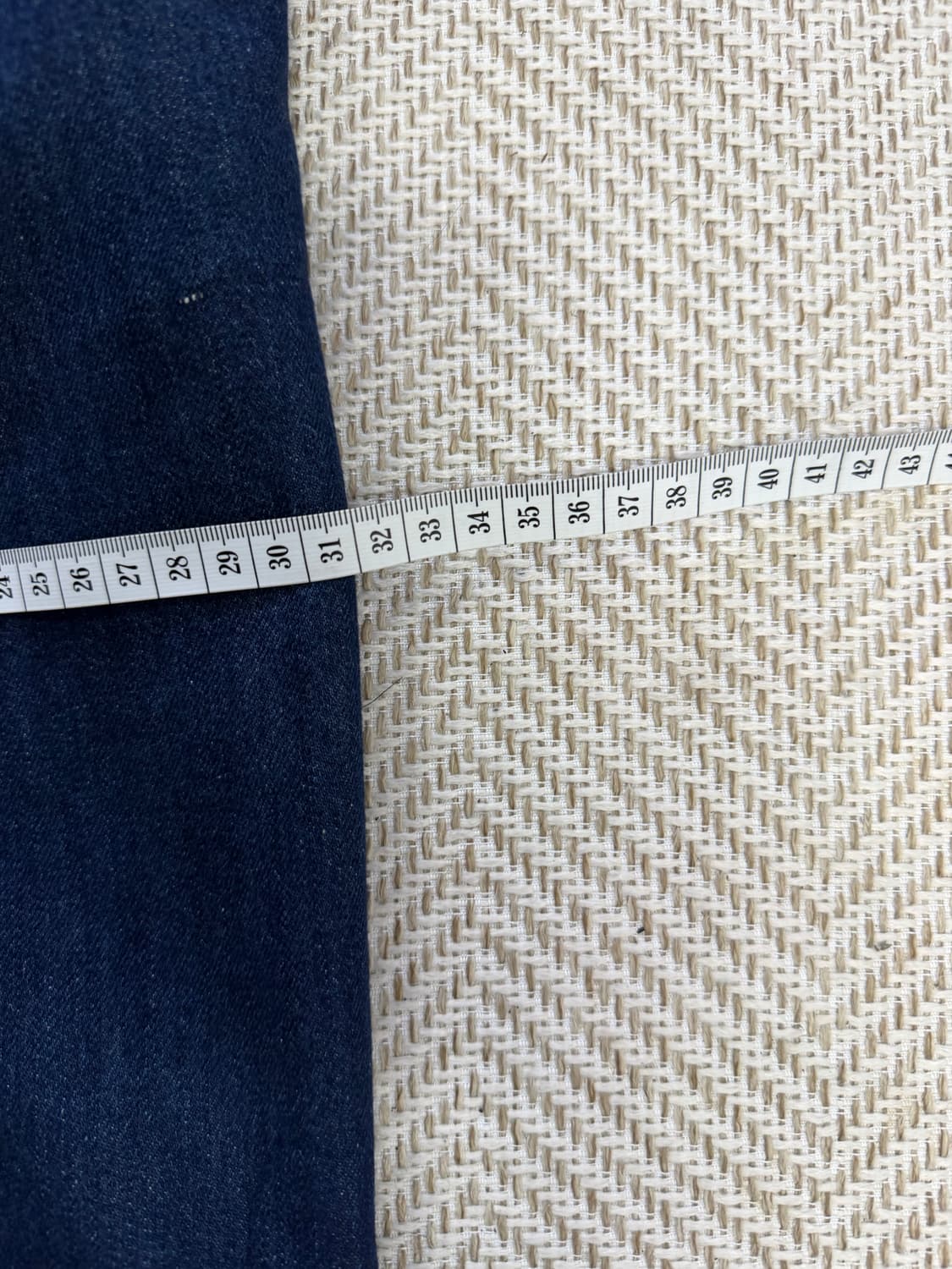 정품) 럭키슈에뜨 밴딩 롤업 데님 팬츠 36 상품이미지9