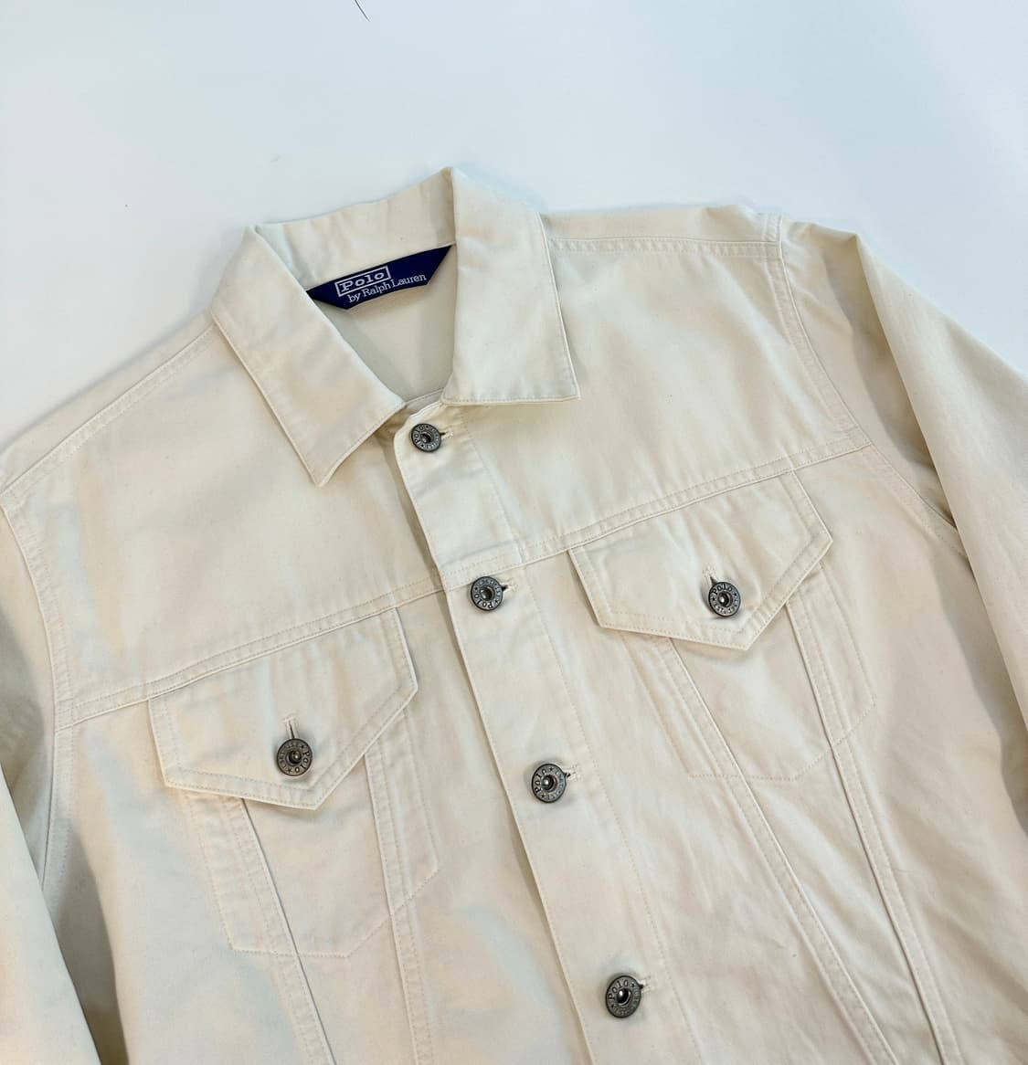 Polo 폴로 랄프로렌 코튼 트러커 자켓 (L)아이보리 상품이미지2