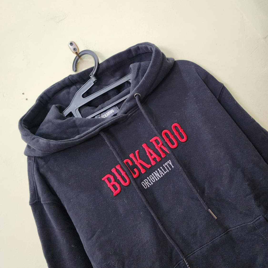 [S] BUCKAROO 오리지널리티 로고 후드티 (블랙) 상품이미지2