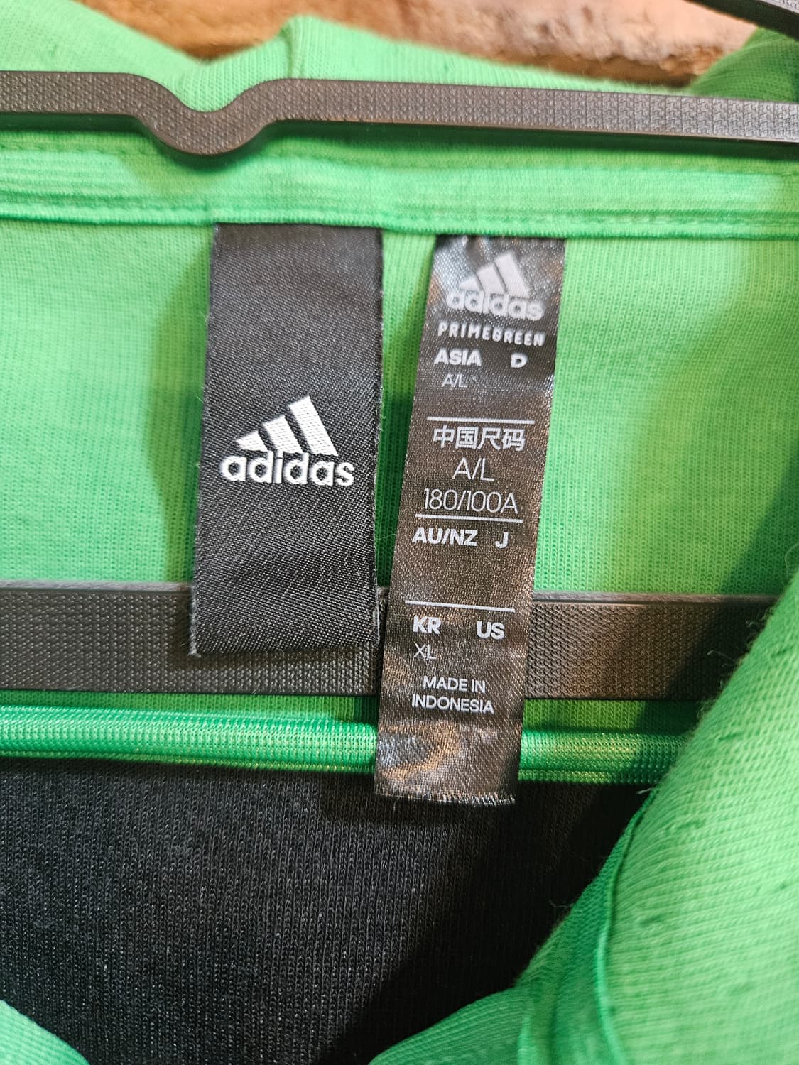 아디다스 후드집업 그린/블랙 상품이미지3
