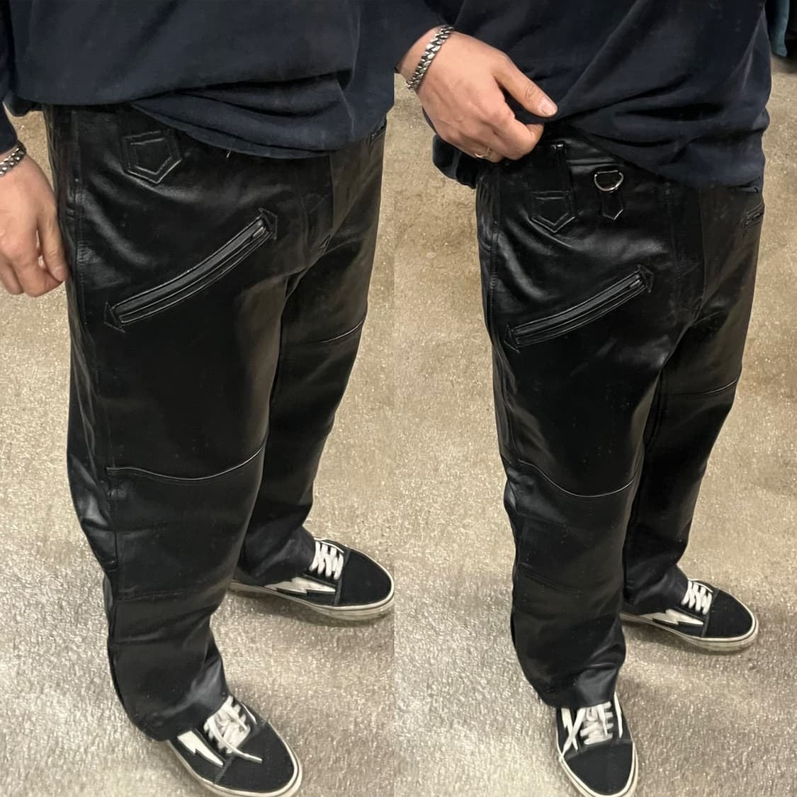 빈티지 소가죽 레더 팬츠 (31“) 상품이미지8