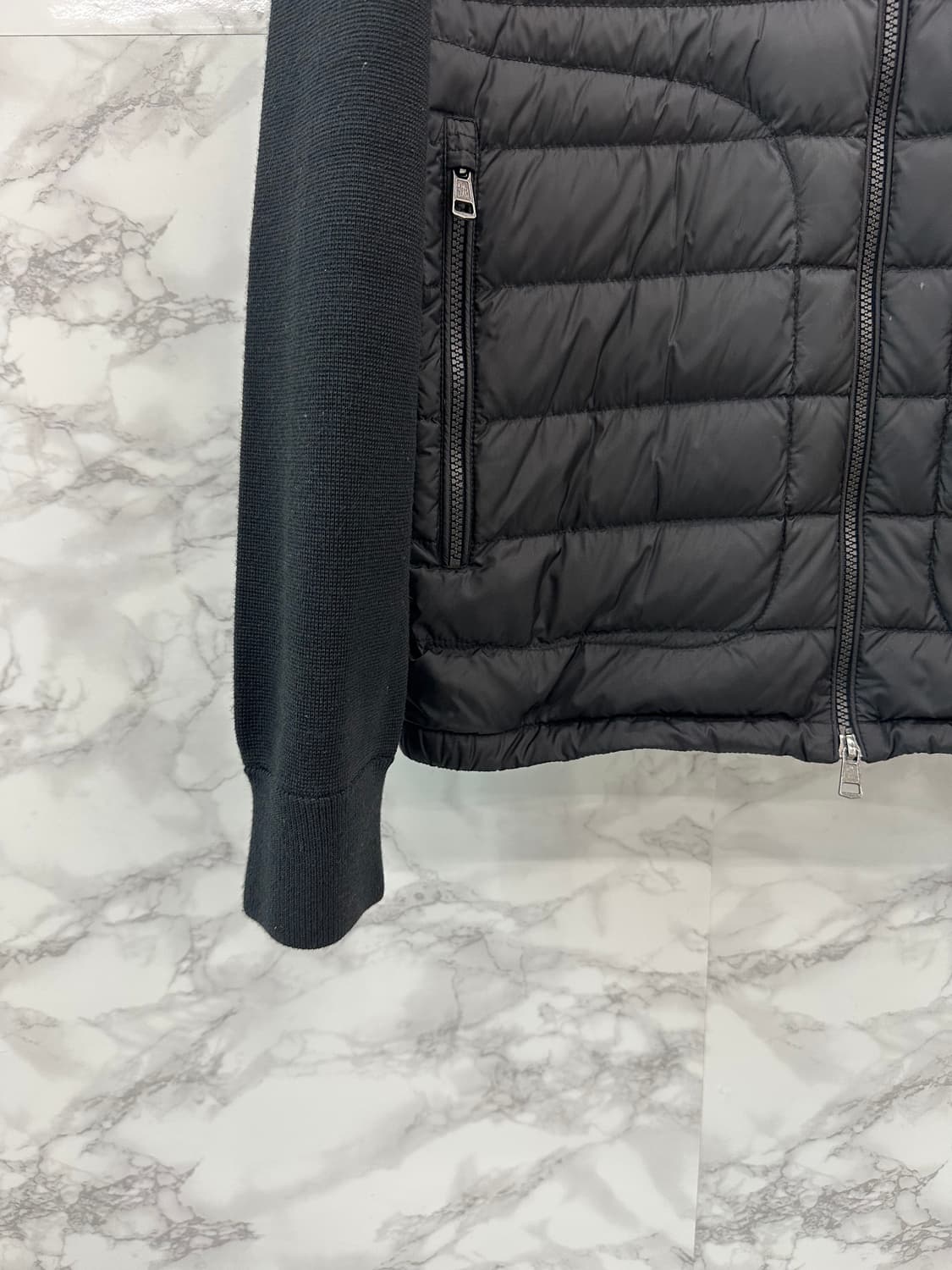 (XL) 몽클레어 김현우 니트패딩 블랙 상품이미지6