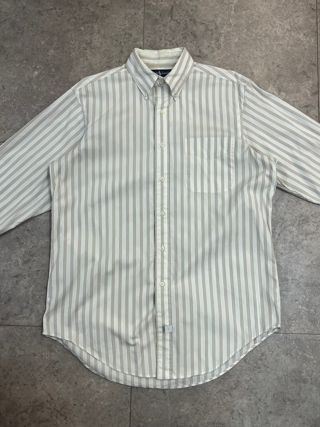 폴로 랄프로렌 스트라이프 셔츠 베이지 #csz2663 상품이미지4