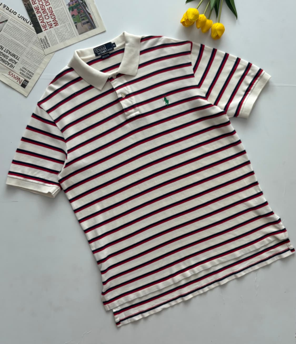 Polo 폴로랄프로렌 스트라이프 반팔 카라티 상품이미지1