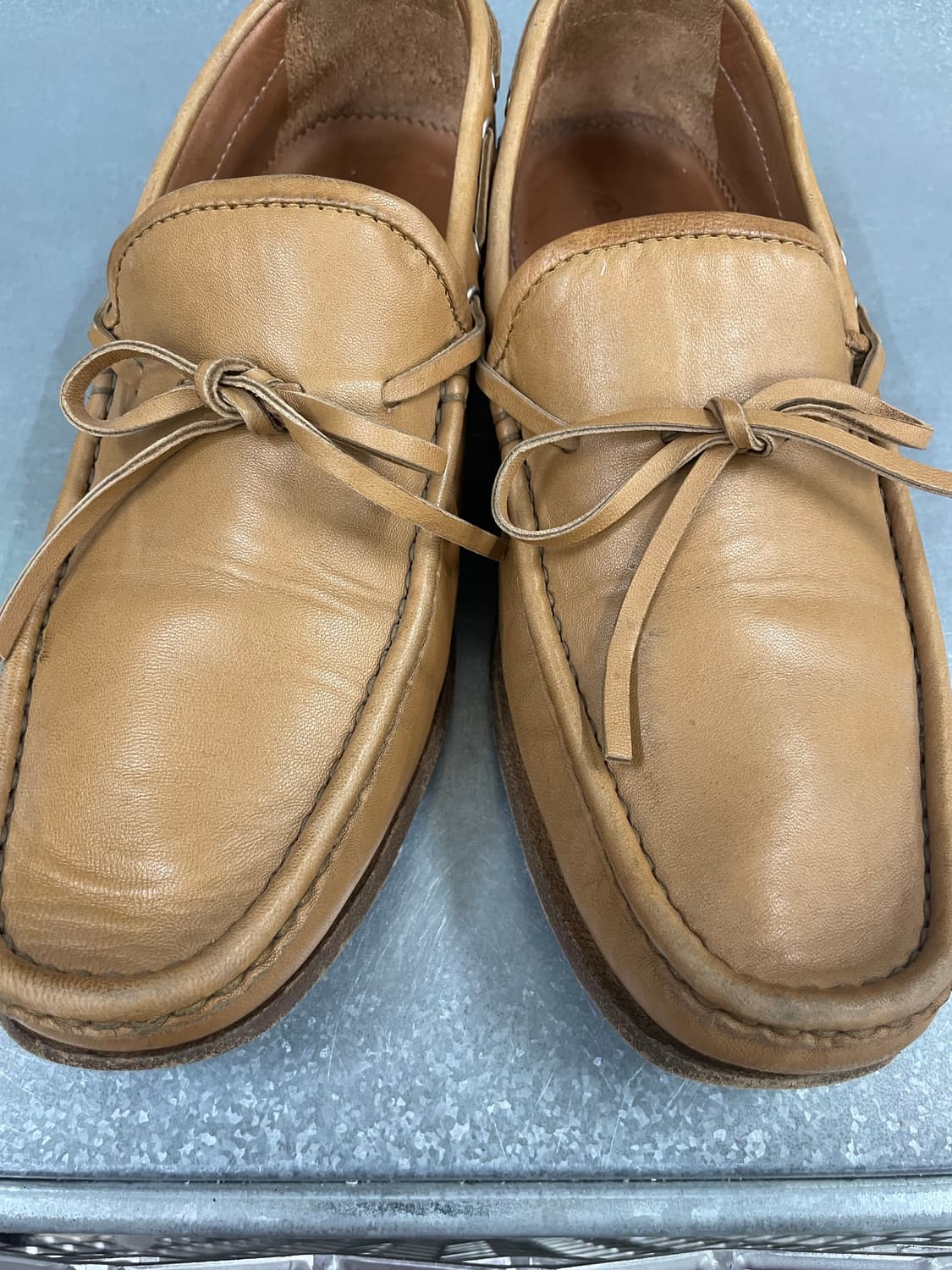 아테스토니 레더 로퍼 브라운 상품이미지9