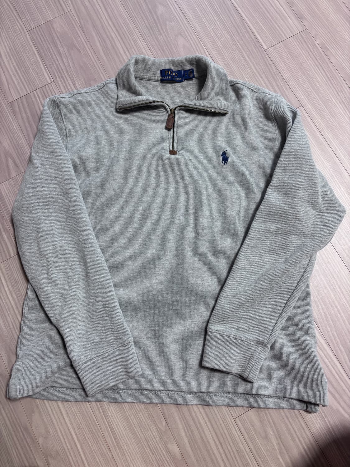 폴로 랄프로렌 반집업 니트 그레이 S 상품이미지1