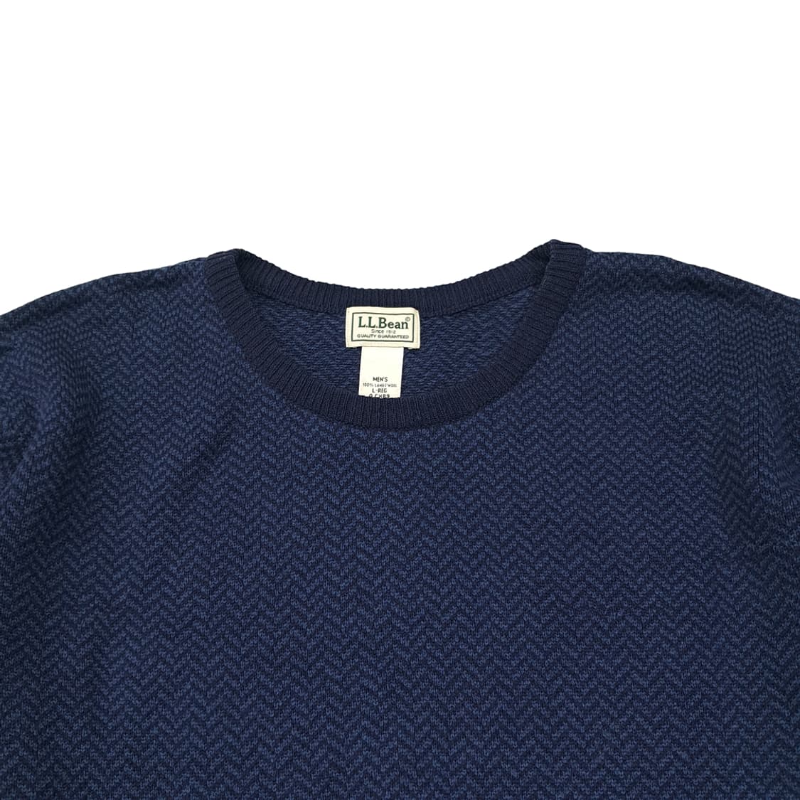 CL102 L 엘엘빈 램스울 버드아이 크루넥 니트 상품이미지2