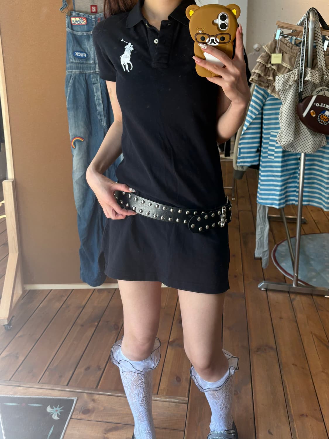 폴로 빅포니 블랙 원피스 상품이미지2