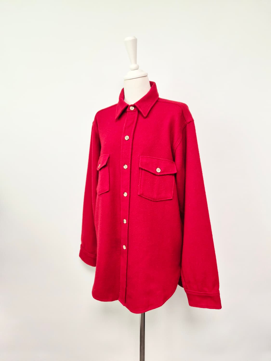 울리치 워크셔츠 wool 레드 라지사이즈 상품이미지2