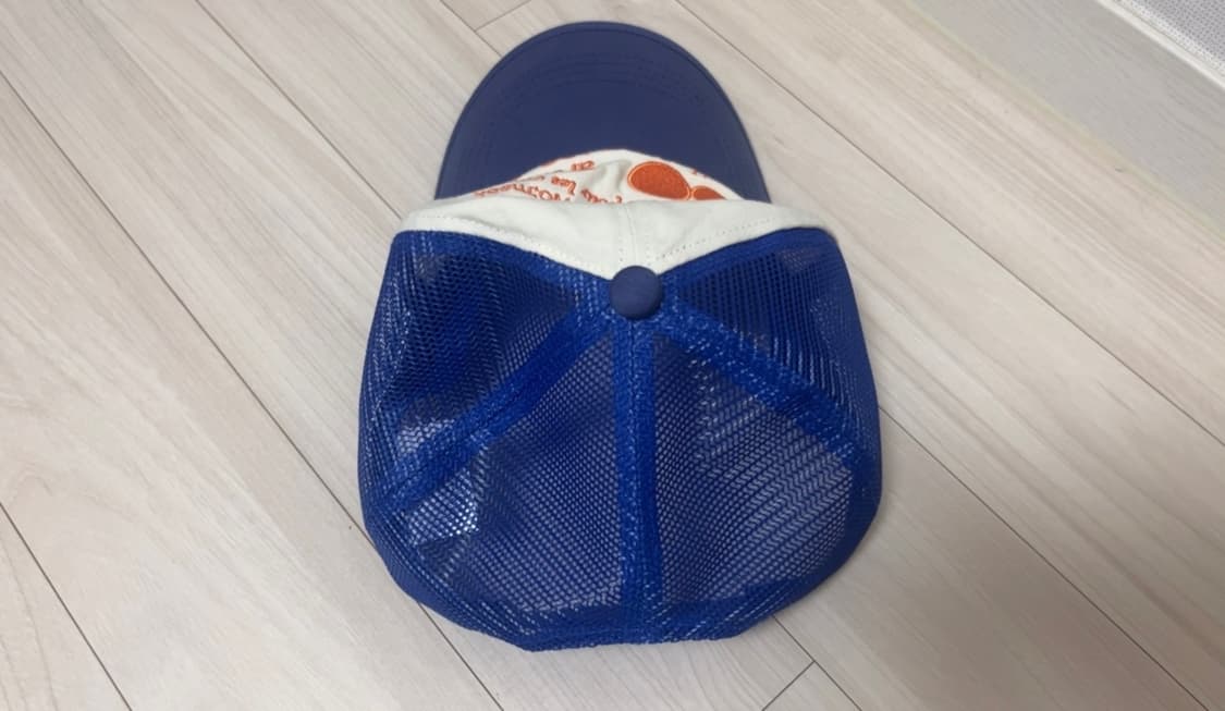 AEAE WEB LOGO MESH CAP BLUE/ORANGE 볼캡 상품이미지2