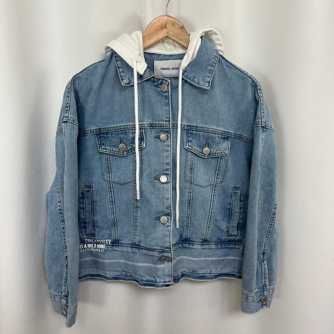  반에이크 여자 오버핏 데님 청자켓 FREE 상품이미지1