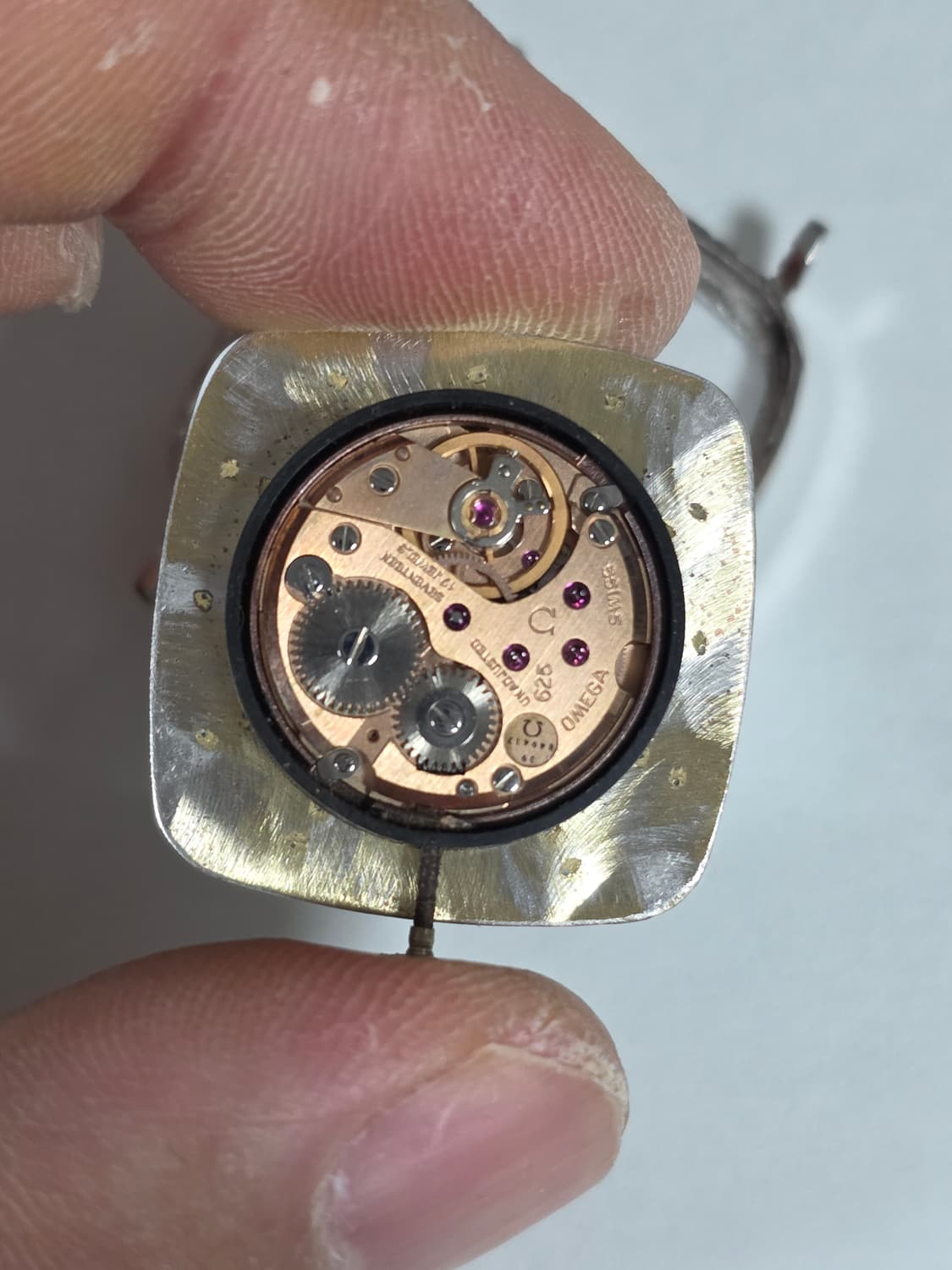 정품 OMEGA 수동  빈티지 드빌 티파니 다이얼 시계 32mm 상품이미지6