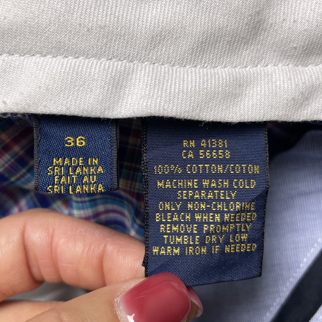 RALPH LAUREN 랄프로렌 빈티지 블루 체크 하프팬츠 A01072 상품이미지9