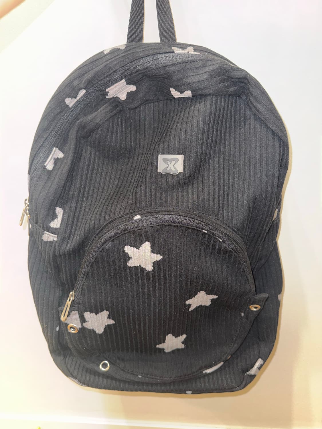 무음 네스트 백팩 스타 블랙(체인X) 상품이미지2