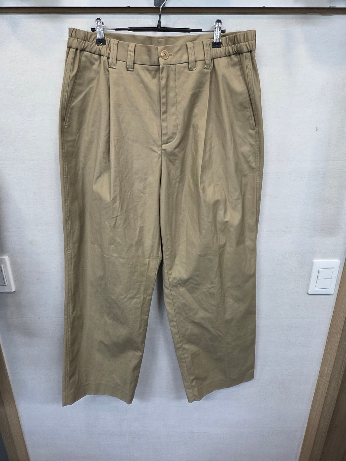 247 시리즈 원턱 반밴딩 와이드 치노팬츠 xl 대략 33 34 상품이미지1