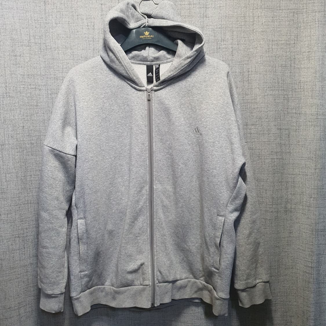 아디다스 남성 기모 후드집업  상품이미지1