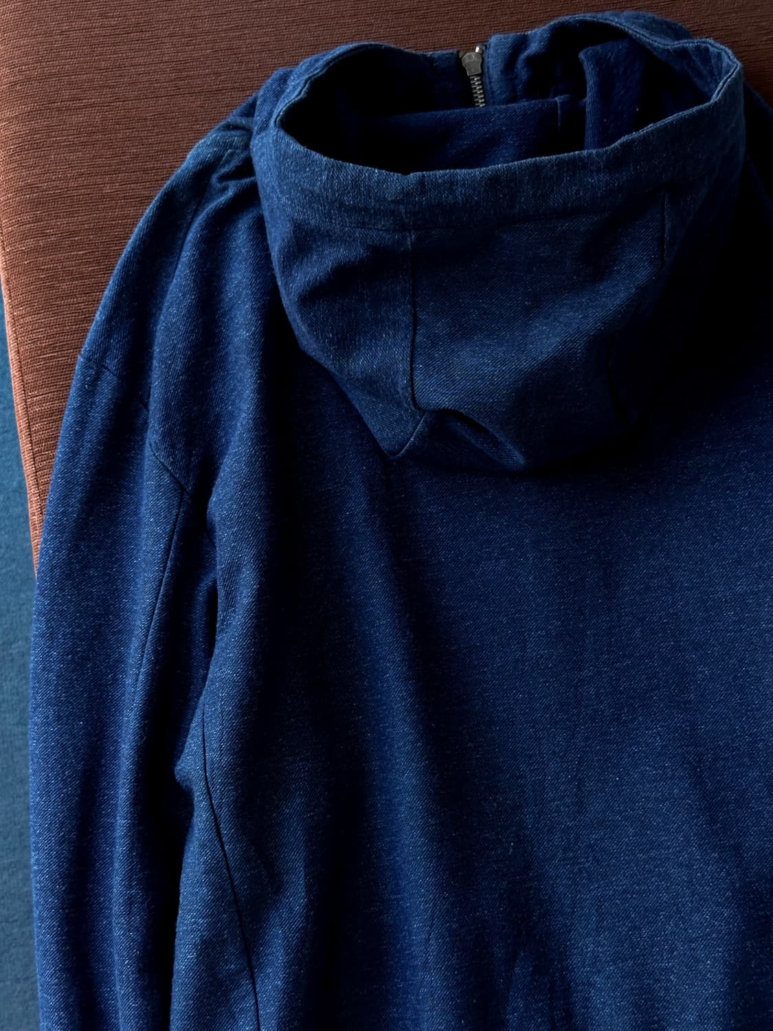 Mild cotton sweat 2way zip hood parka 상품이미지5