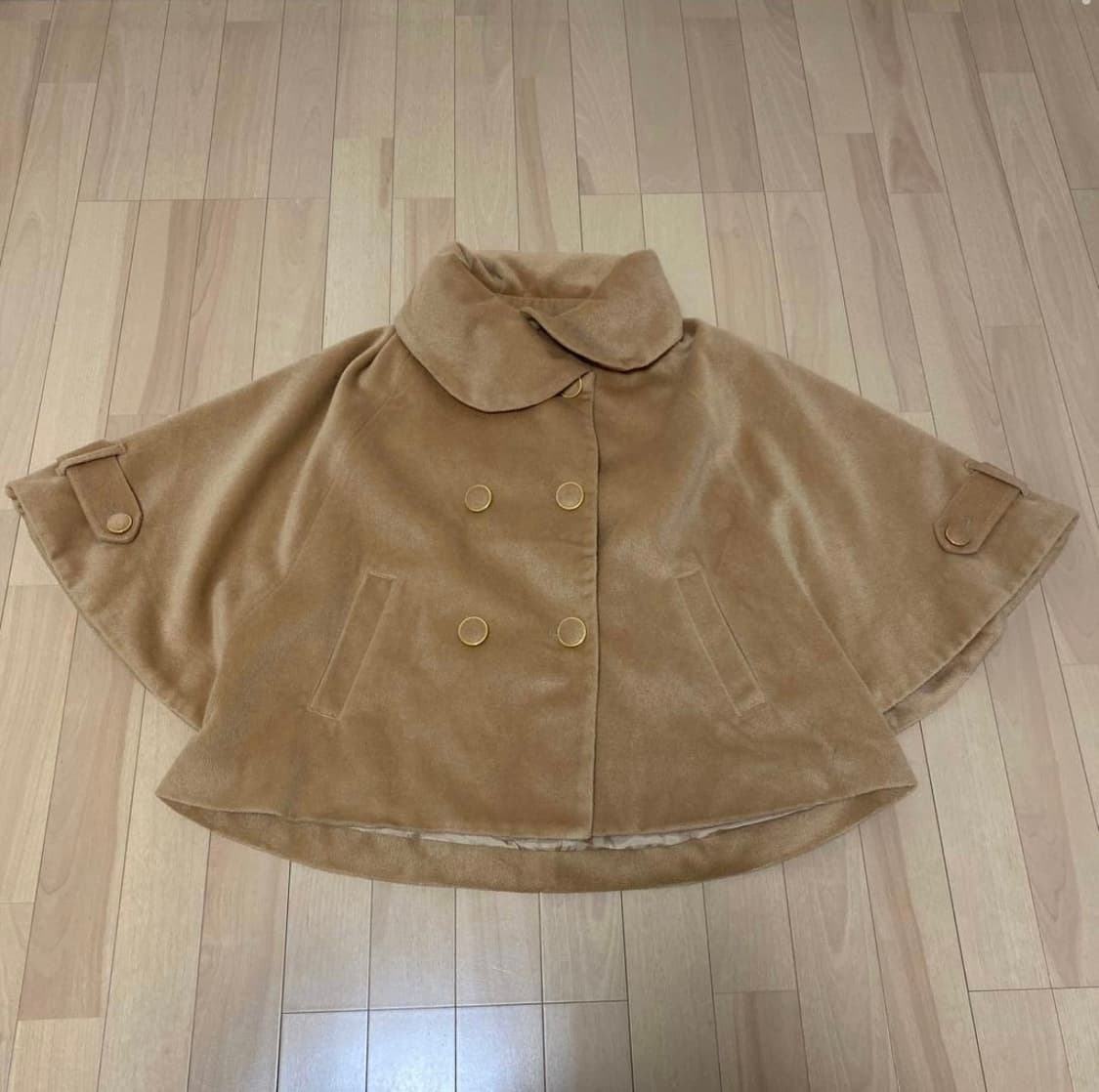 빈티지 브라운 케이프 코트 판쵸 판초 고티지 상품이미지1