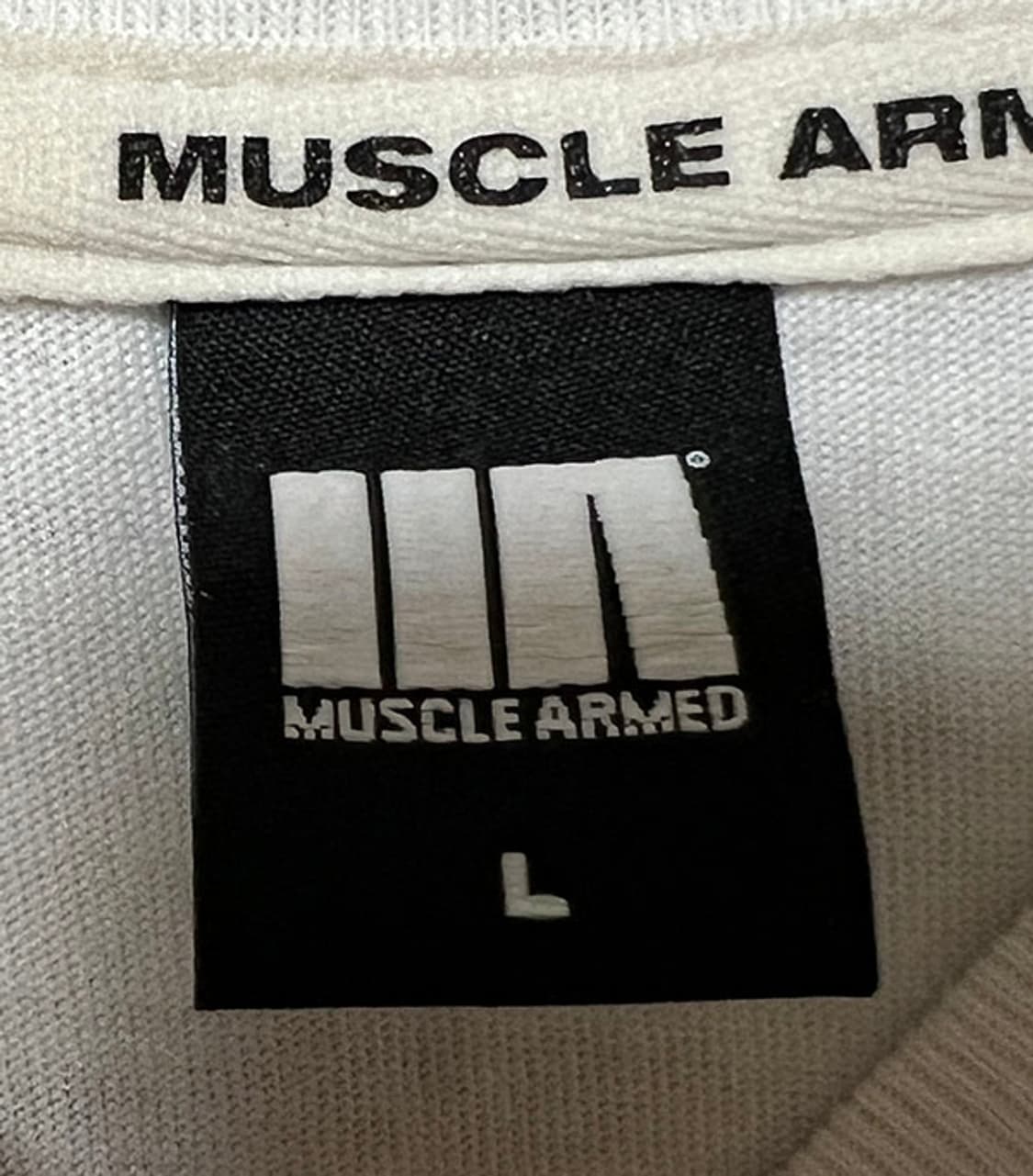머슬암드 ARMED 오버핏 반팔티셔츠 화이트 오버핏 라운드 XXL 110 상품이미지3