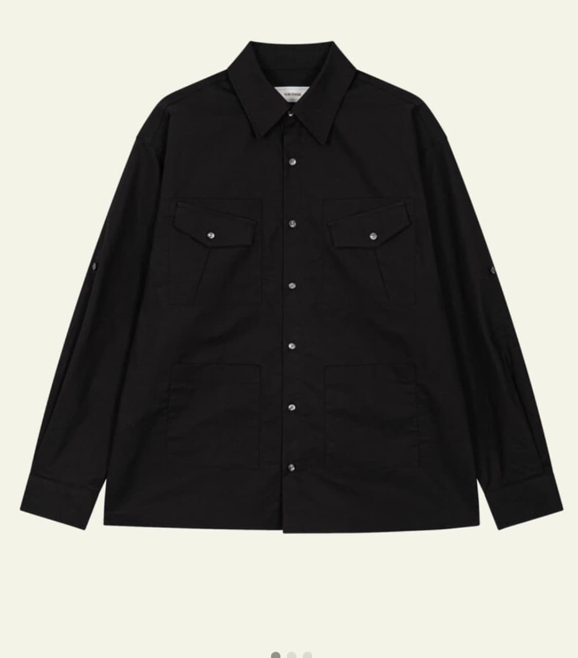 웨이비니스 Quatro Pocket Shirts 블랙 급처 상품이미지1
