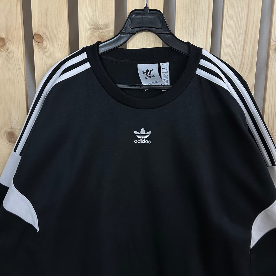 (2XL) 아디다스 미드로고 블랙 맨투맨 상품이미지3