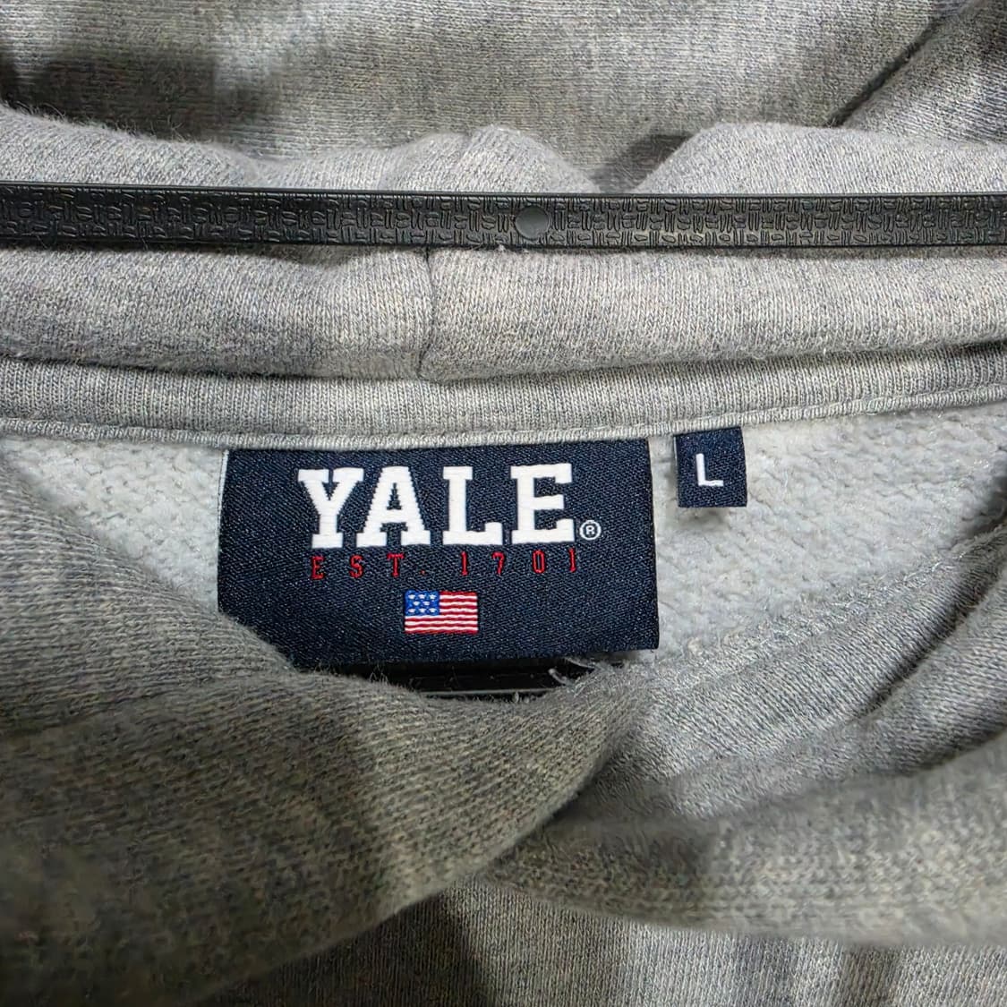 예일 YALE 회색 후드티 상품이미지2