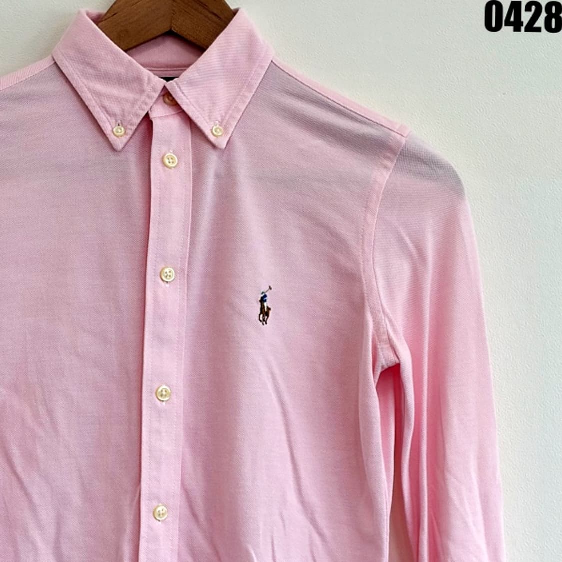랄프로렌 니트 옥스포드 핑크 셔츠 남방 S 0428 상품이미지2
