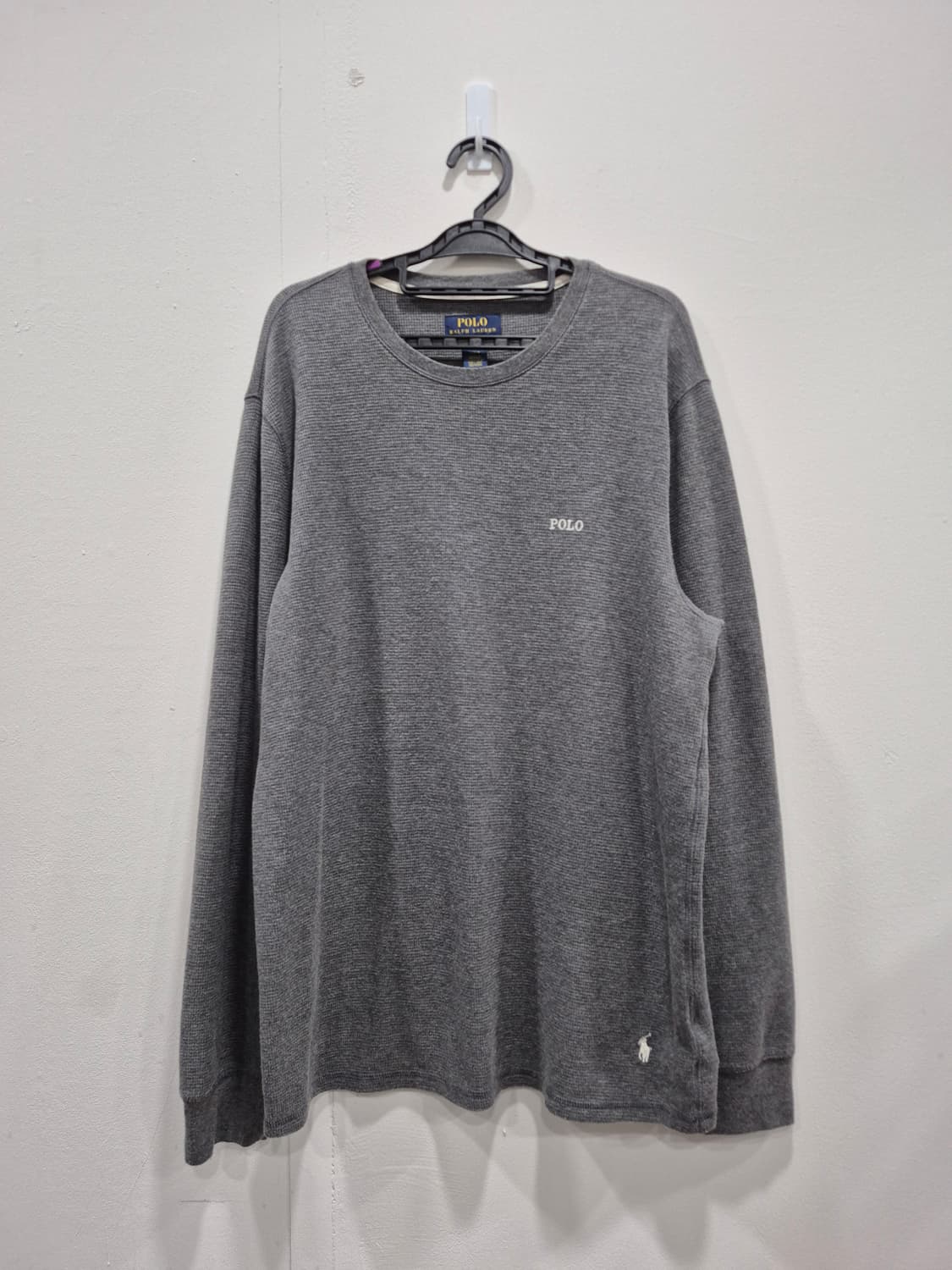 폴로 랄프로렌 와플 크루넥 티셔츠 맨투맨 티셔츠 남성 100사이즈 상품이미지1