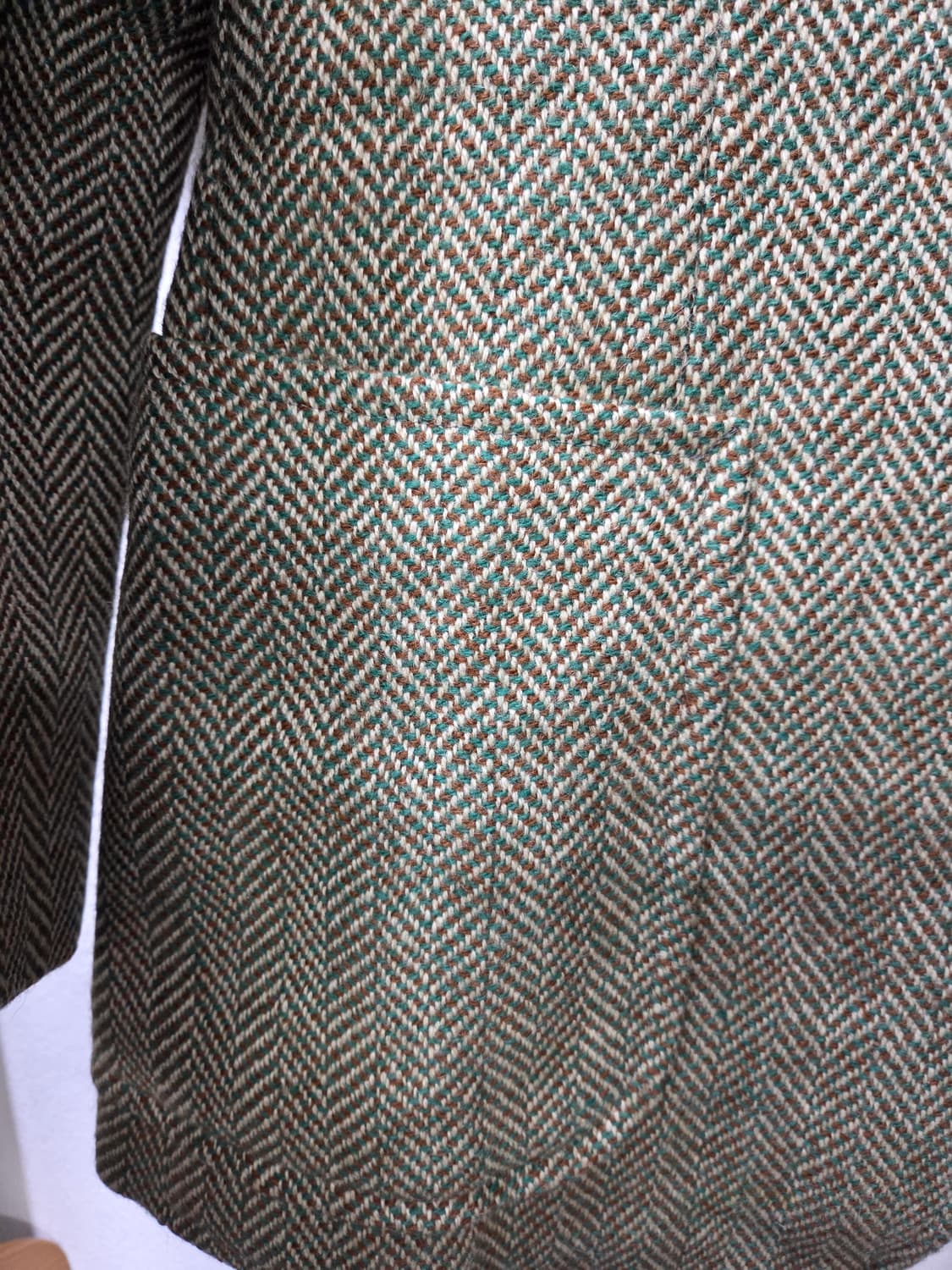 헤링본 남성 트윌 카키그린 자켓 올드스쿨 부띠끄 블레이져 상품이미지4