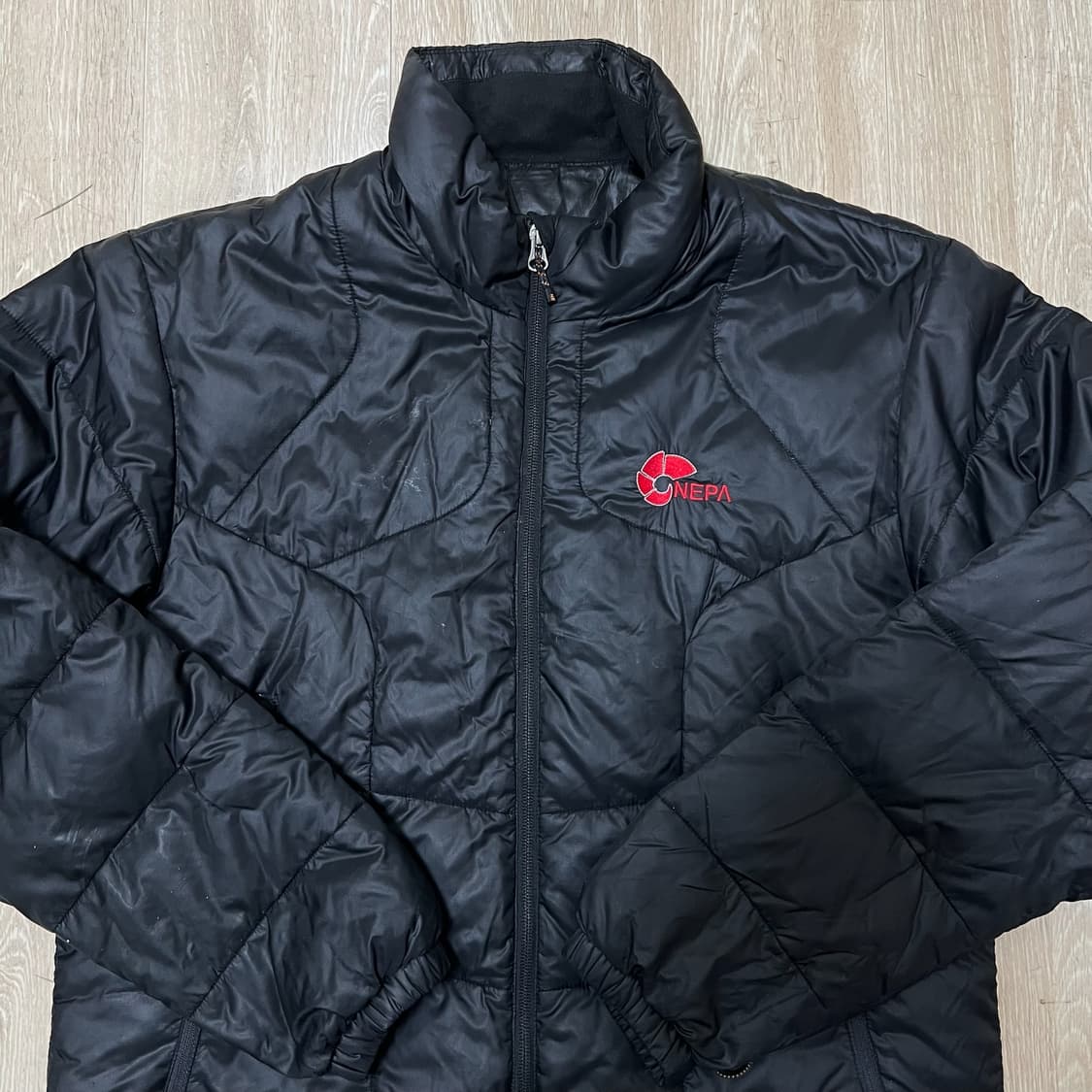 네파 로고 덕다운 경량패딩 M/95  상품이미지2