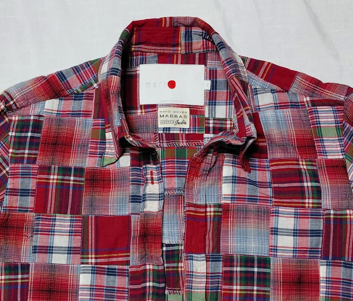 [marka] 핸드우븐 마드라스 패치워크 셔츠 (Made in Japan 상품이미지2